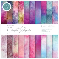 Craft Consortium Essentials Craft Paper Pad 6x6" - Grunge Mid Tones